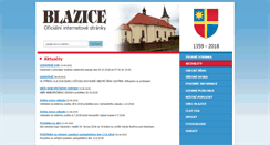 Desktop Screenshot of blazice.cz