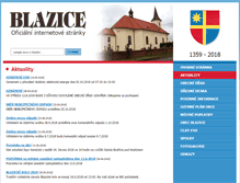 Tablet Screenshot of blazice.cz